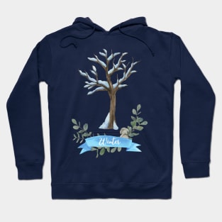 Winter is here! - Cold season frost. Hoodie